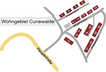 Karte Wohngebiet Cunewalde